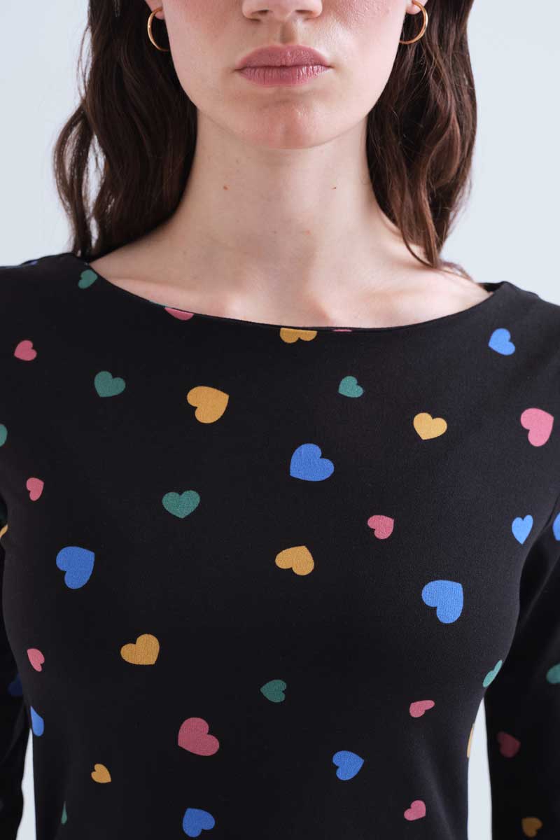 Camiseta de mujer de manga larga con estampado Candy