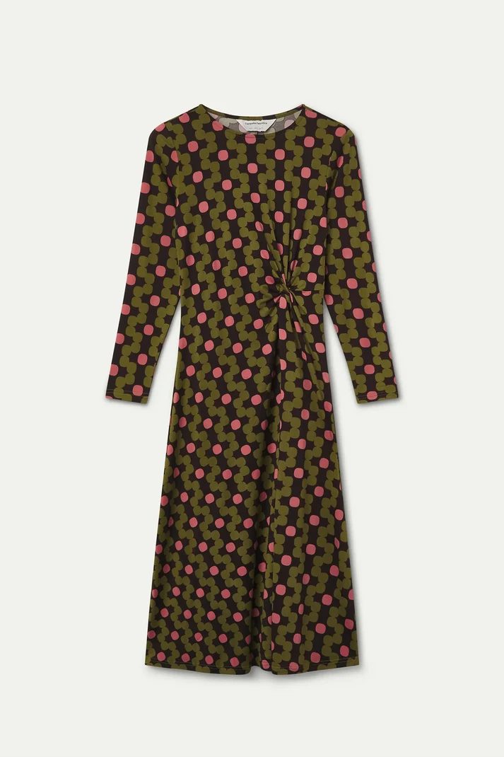 Vestido midi con estampado Aberdeen