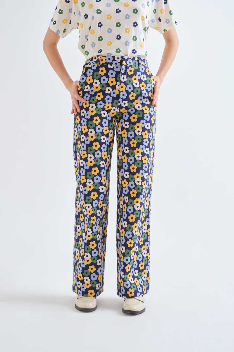 Pantalón de mujer de pata ancha con estampado Euphoria