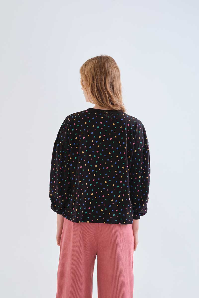 Camiseta de mujer 100% algodón con estampado Candy