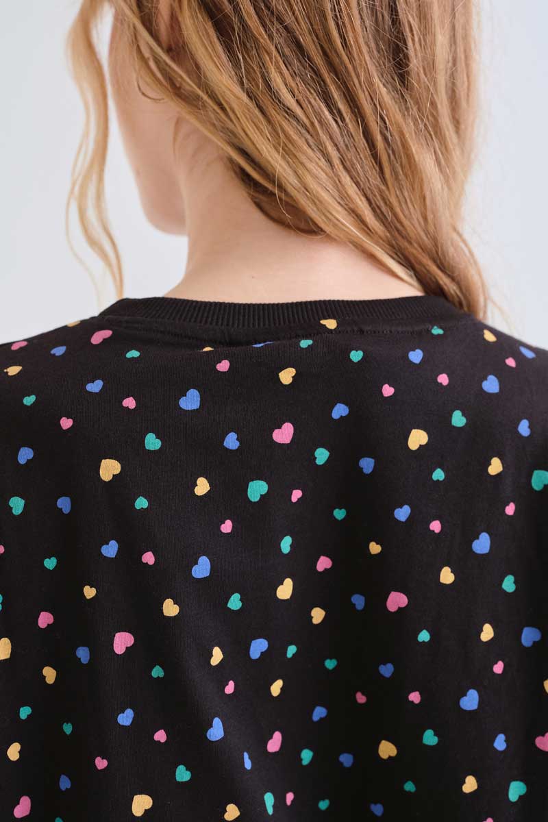 Camiseta de mujer 100% algodón con estampado Candy