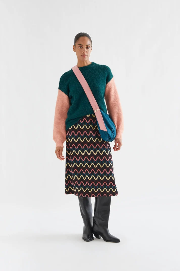 Jersey Bicolor Verde y Coral Mujer | Compañía Fantástica