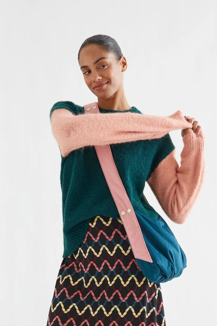 Jersey Bicolor Verde y Coral Mujer | Compañía Fantástica