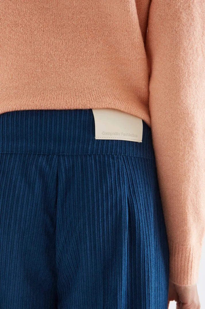 Pantalón de Pana Azul Marino Mujer | Compañía Fantástica