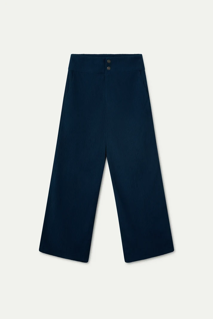 Pantalón de Pana Azul Marino Mujer | Compañía Fantástica
