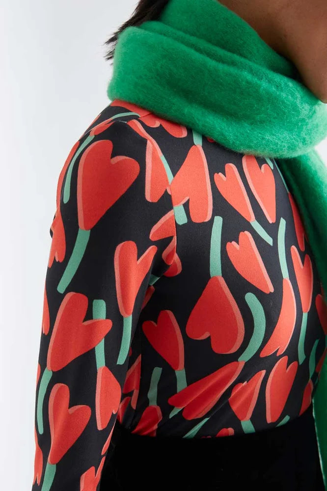 Camiseta de manga larga ciclamen de corazones – Compañía Fantástica