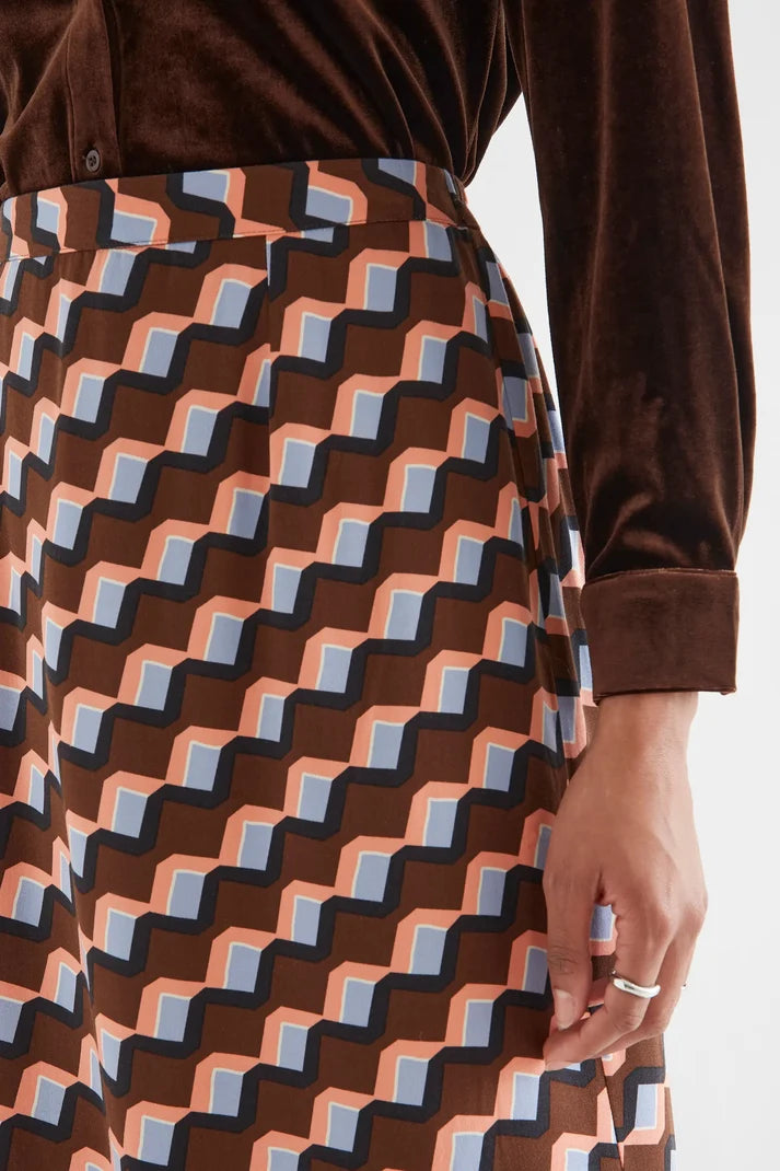 Falda Midi Estampada Mujer Scala | Compañía Fantástica