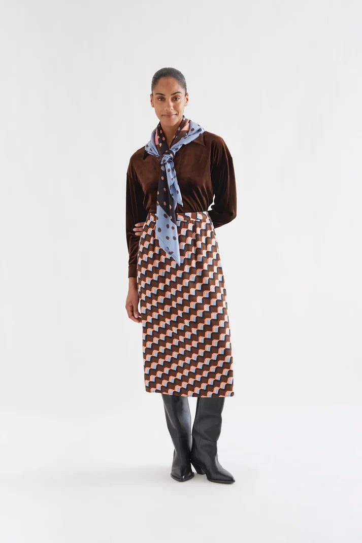 Falda Midi Estampada Mujer Scala | Compañía Fantástica