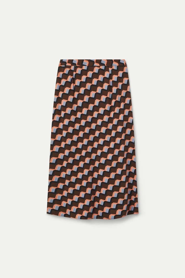 Falda Midi Estampada Mujer Scala | Compañía Fantástica