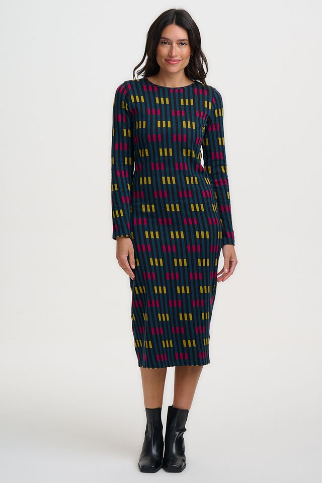 SUGARHILL BRIGHTON – Bree Jersey Jacquard Midi Dress