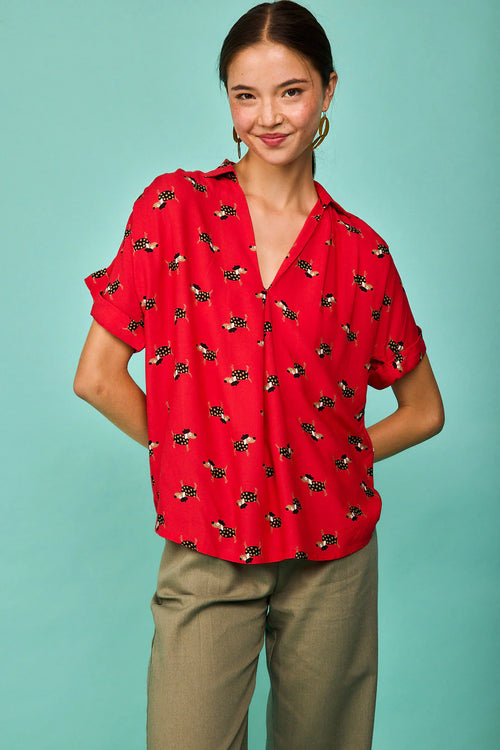 Camisa Zumaia Rojo