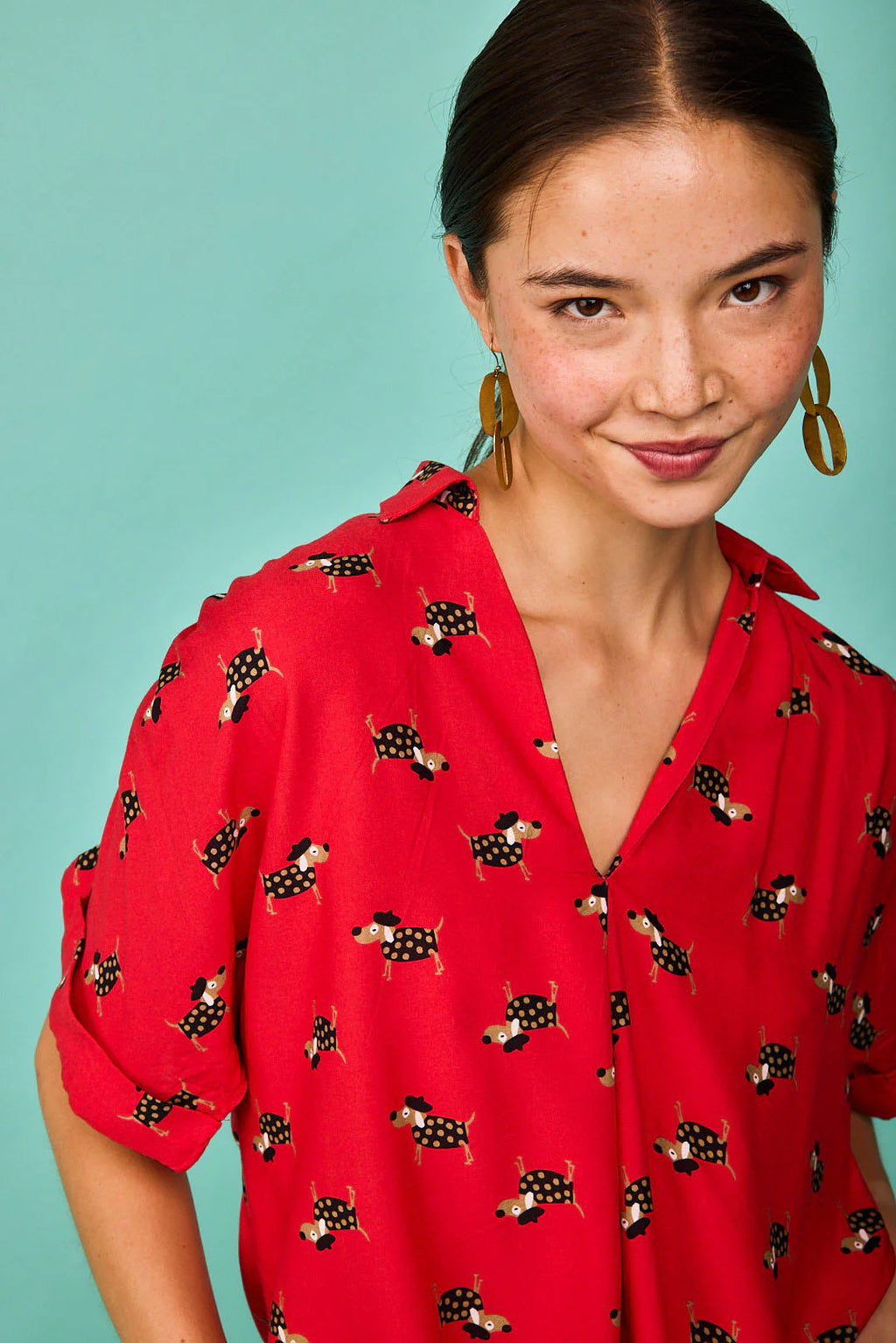 Camisa Zumaia Rojo