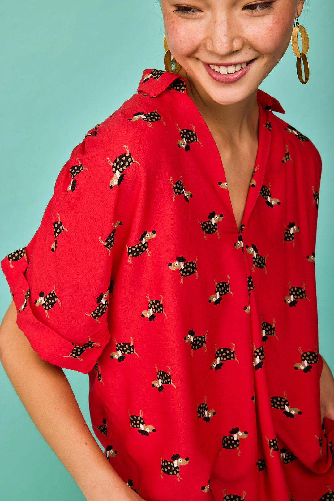 Camisa Zumaia Rojo