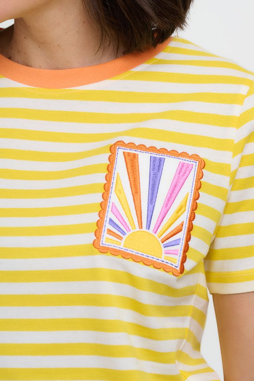 CAMISETA AMARILLO ARCOIRIS