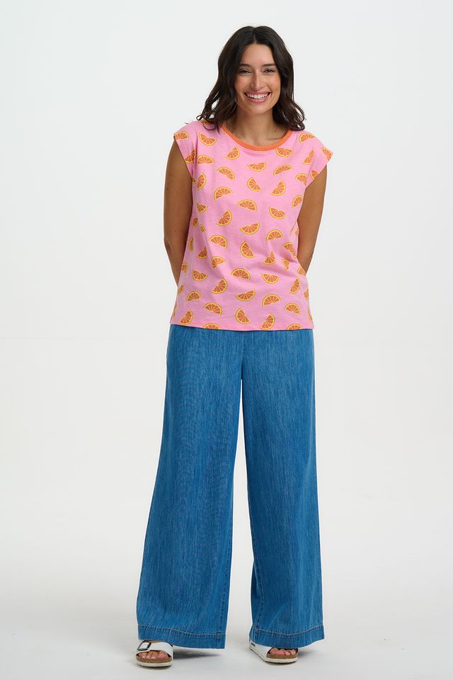 CAMISETA ROSA NARANJA