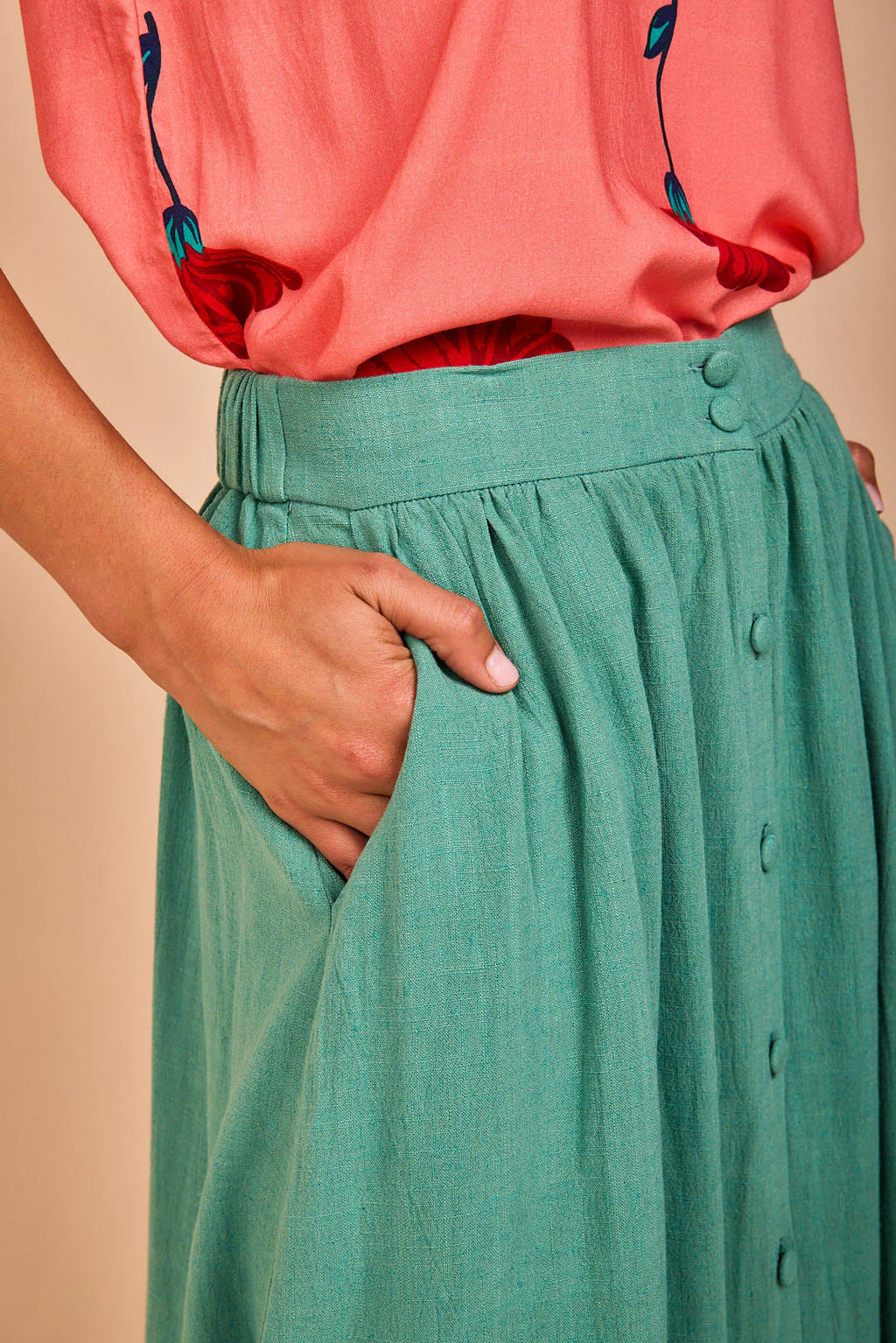 Falda Castro Menta
