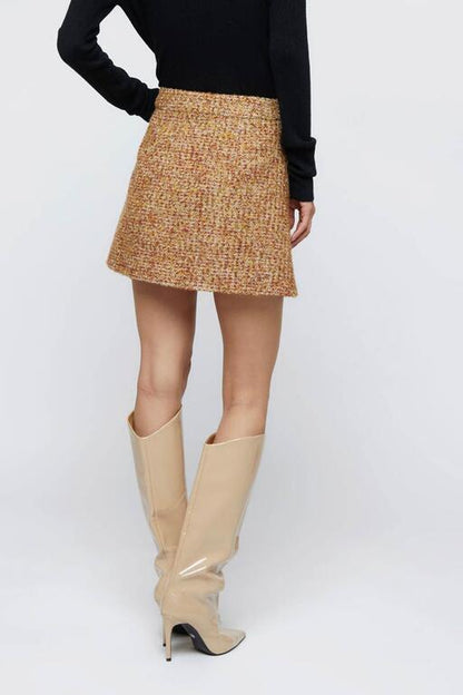 Falda_corta_tweed_marrón