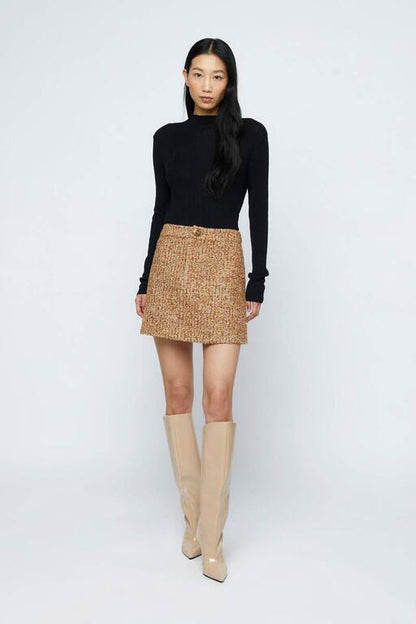 Falda_corta_tweed_marrón