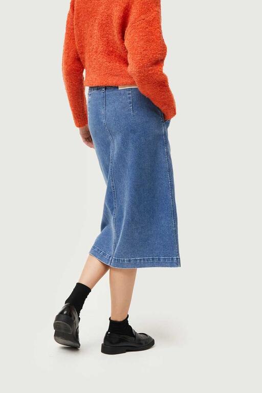Falda-Midi-Vaquera-Azul-Compañía Fantástica