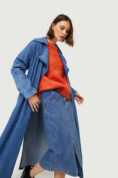Falda-Midi-Vaquera-Azul-Compañía Fantástica