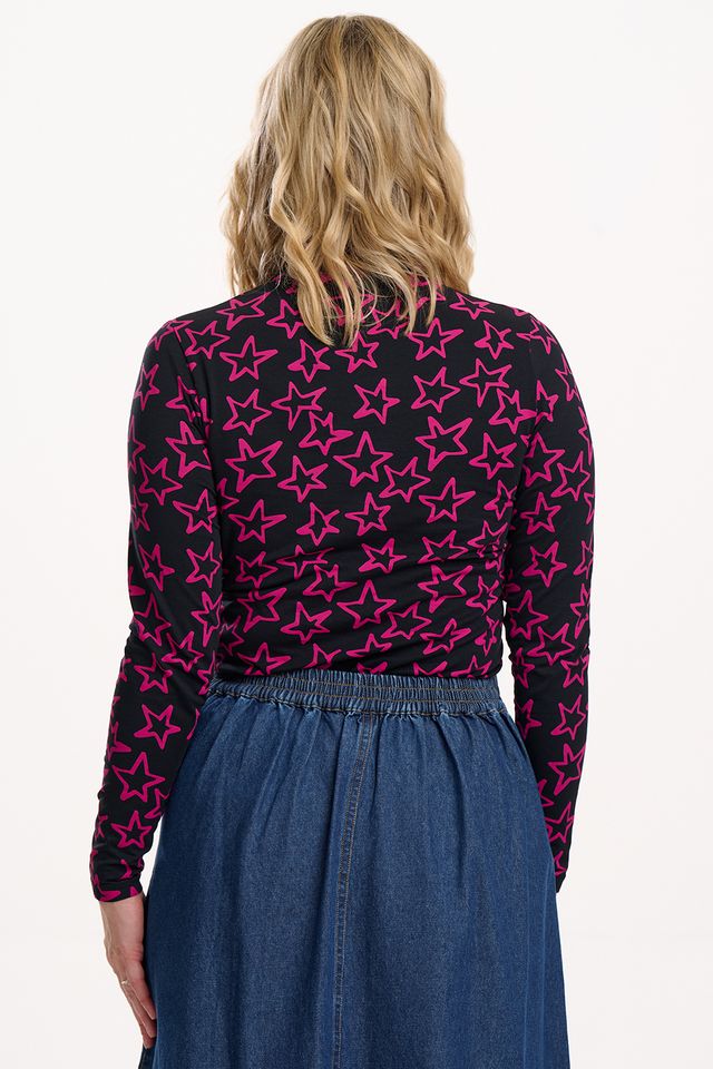 Jersey Annika Turtle Neck Star