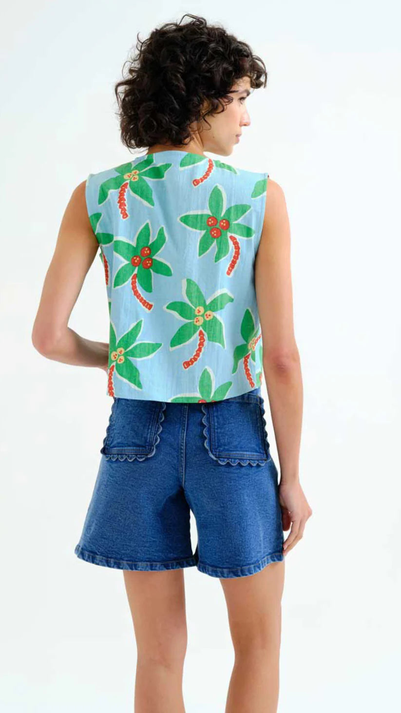 Top con estampado Cocotero Big