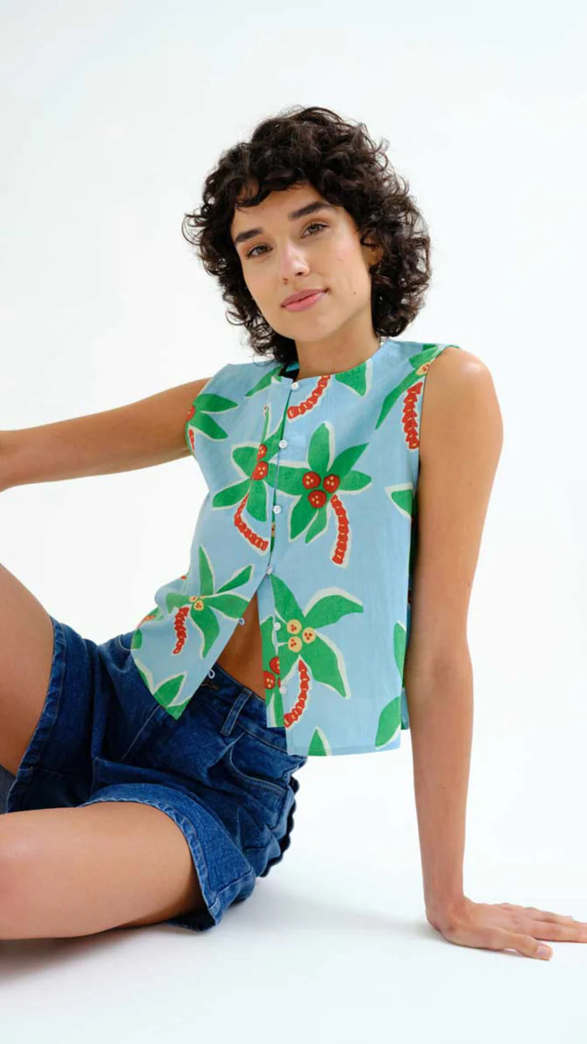 Top con estampado Cocotero Big