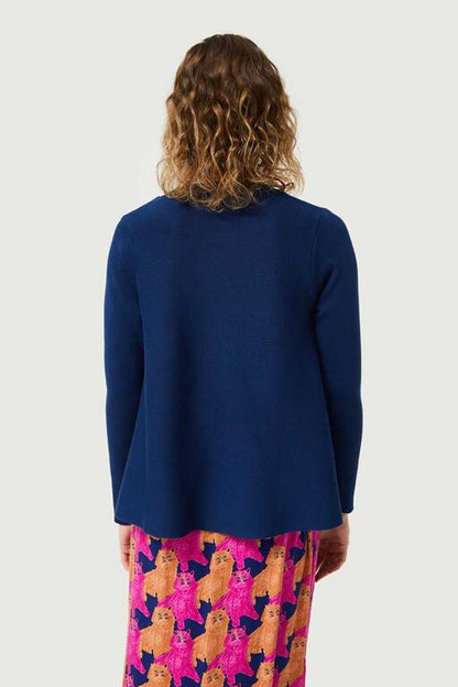 Jersey-de-punto-evasé-azul-marino-Compañía Fantástica