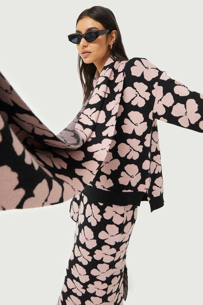 Jersey-De-Punto-Jacquard-Estampado-Floral-Jacinto-Compañía Fantástica