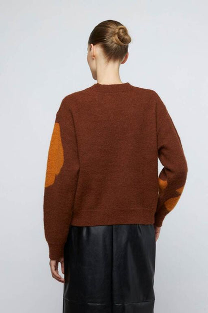 Jersey_jacquard_Celosía_marrón