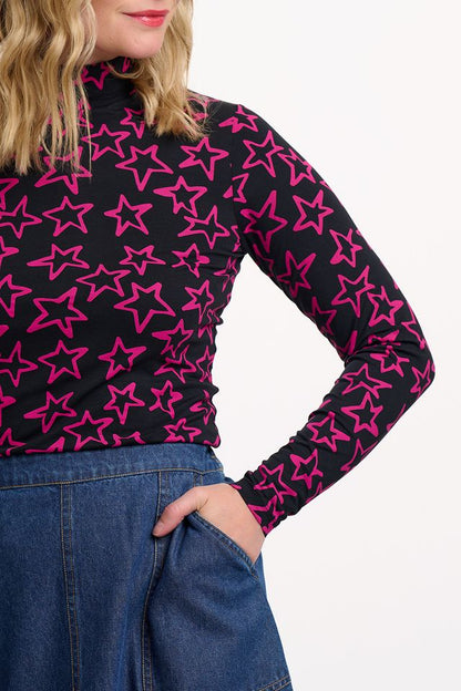 Jersey Annika Turtle Neck Star