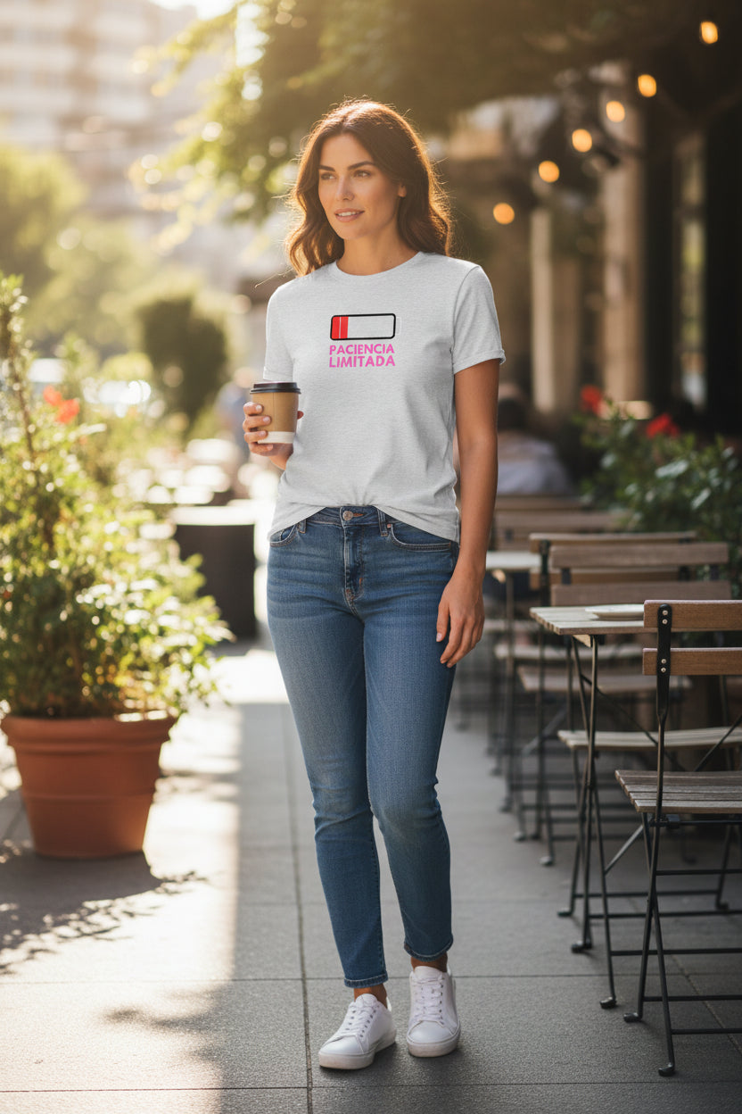 Camiseta PACIENCIA LIMITADA – Unisex | Algodón 100%