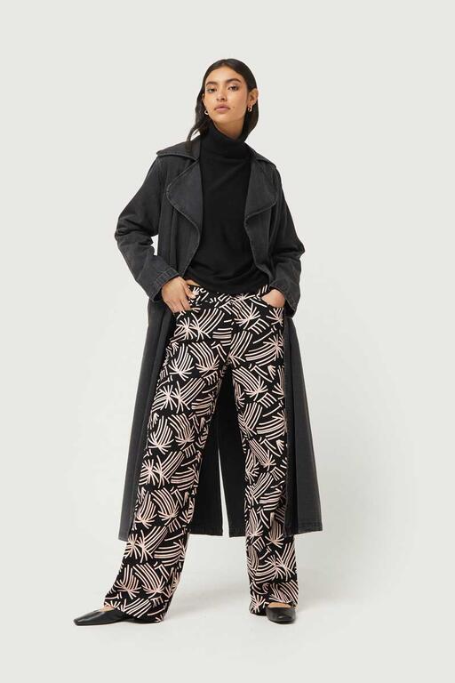 Pantalón-Recto-Con-Estampado-Abstracto-Fénix-Compañía Fantástica