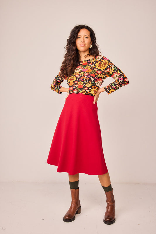 Falda Agua Rojo