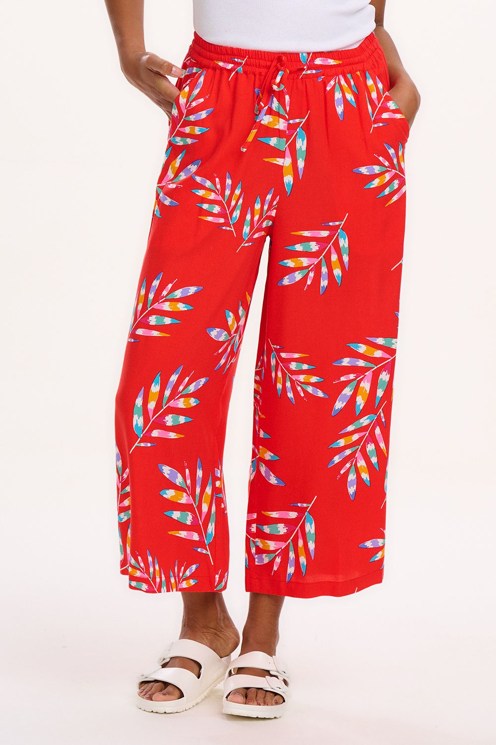 Pantalón-Ameera-Cropped-Wide-Rojo