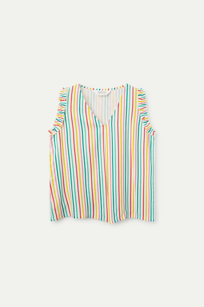 Top Estampado De Rayas Soju