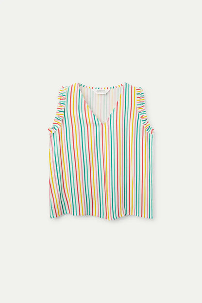 Top Estampado De Rayas Soju