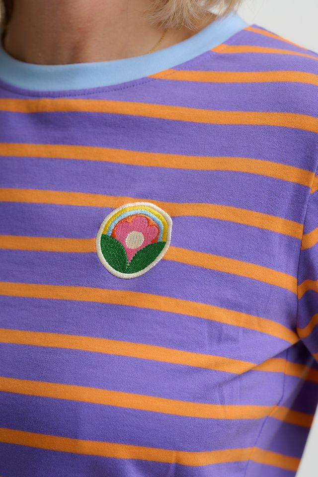 CAMISETA MAGGIE MALVA NARANJA