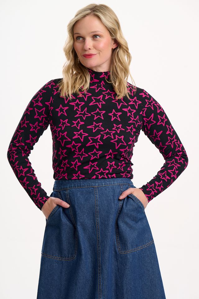 Jersey Annika Turtle Neck Star