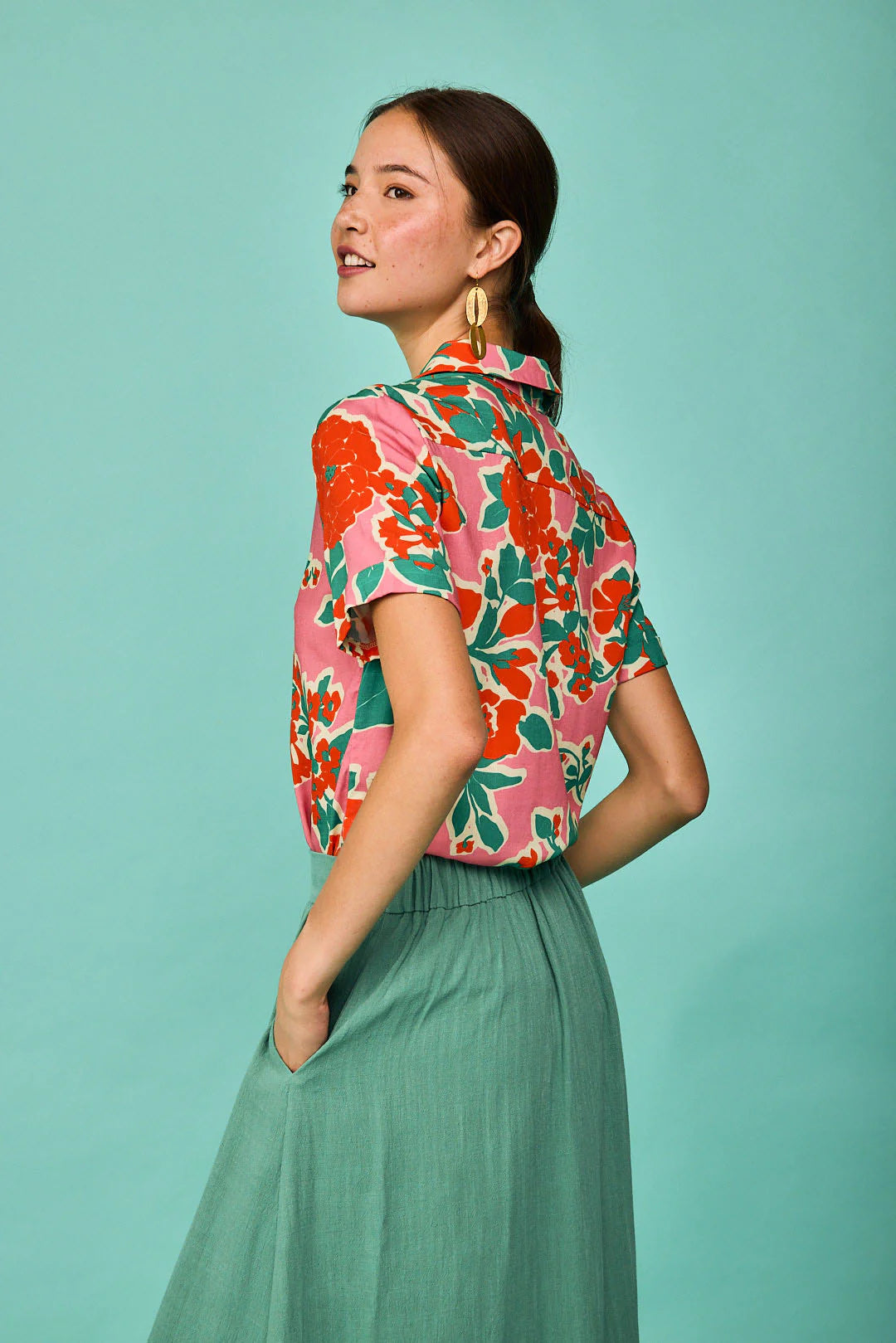 Camisa Somo Rosa Flor