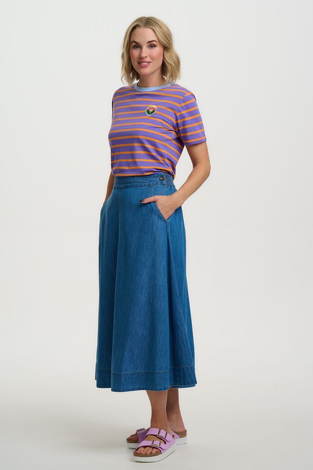 CAMISETA MAGGIE MALVA NARANJA