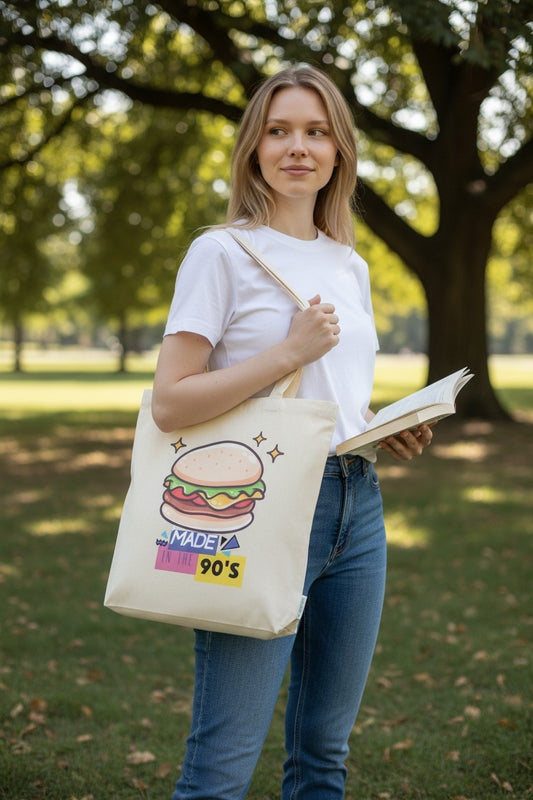 Tote Bag Algodón Orgánico "MADE IN THE 90S"