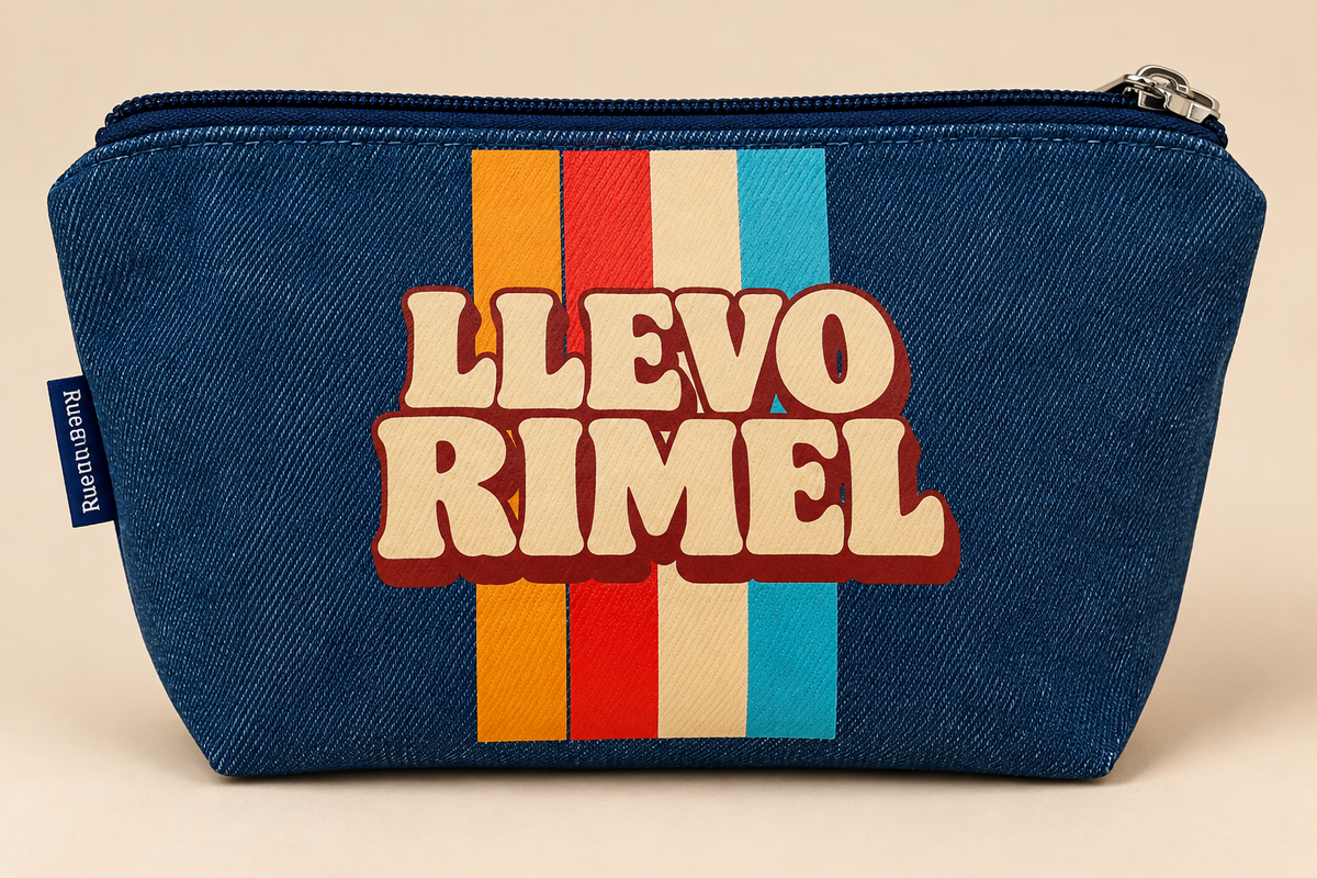 Neceser Vaquero Doble Cara “Cero Dramas / Llevo Rimel” | BLOND T-SHIRT