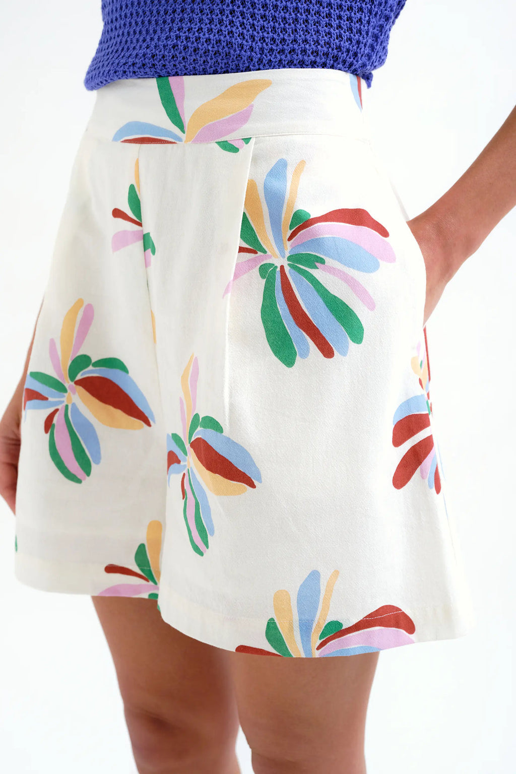 Shorts con estampado Monarda