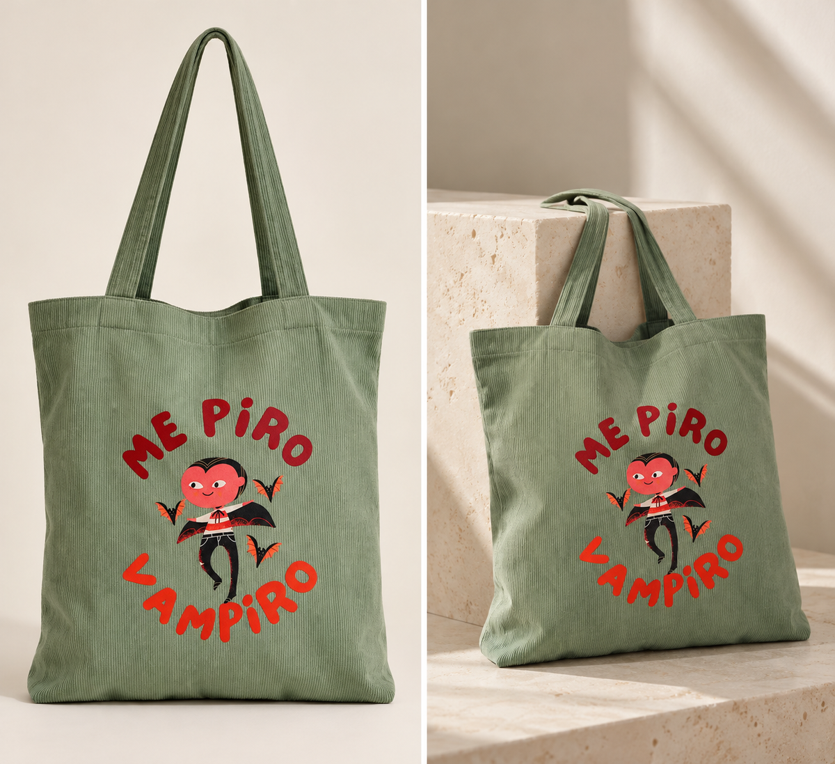 Bolsa de micropana Me Piro Vampiro | BLOND T-SHIRT