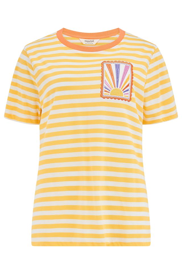 CAMISETA AMARILLO ARCOIRIS