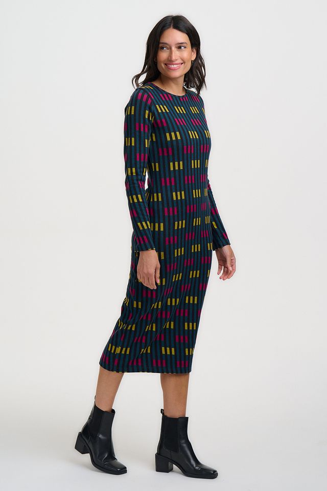 SUGARHILL BRIGHTON – Bree Jersey Jacquard Midi Dress